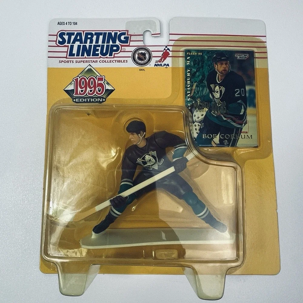 Starting Lineup 1995 NHL Hockey Bob Corkum Anaheim Mighty Ducks Action Figure